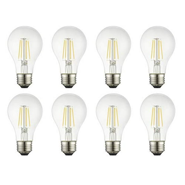 8 Pack Clear Daylight Dimmable | TCP RFVA6050DCL8 LED Filament Light Bulbs 60 Watt Equivalent Classic A19 Full Glass 8 Count 8 Pack Clear Daylight Dimmable | TCP RFVA6050DCL8 LED Filament Light Bulbs 60 Watt Equivalent Classic A19 Full Glass 8 Count